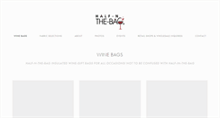 Desktop Screenshot of halfnthebag.com