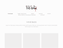 Tablet Screenshot of halfnthebag.com